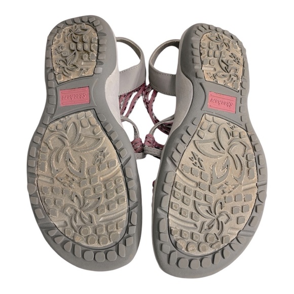 Skechers Reggae Slim Pink and Gray Sandals size 7 - Picture 6 of 14